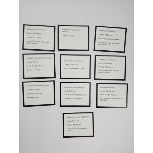 Richard Petty Racing Trivia Game 1,000 Questions #43 NASCAR Stock Car - Picture 10 of 13